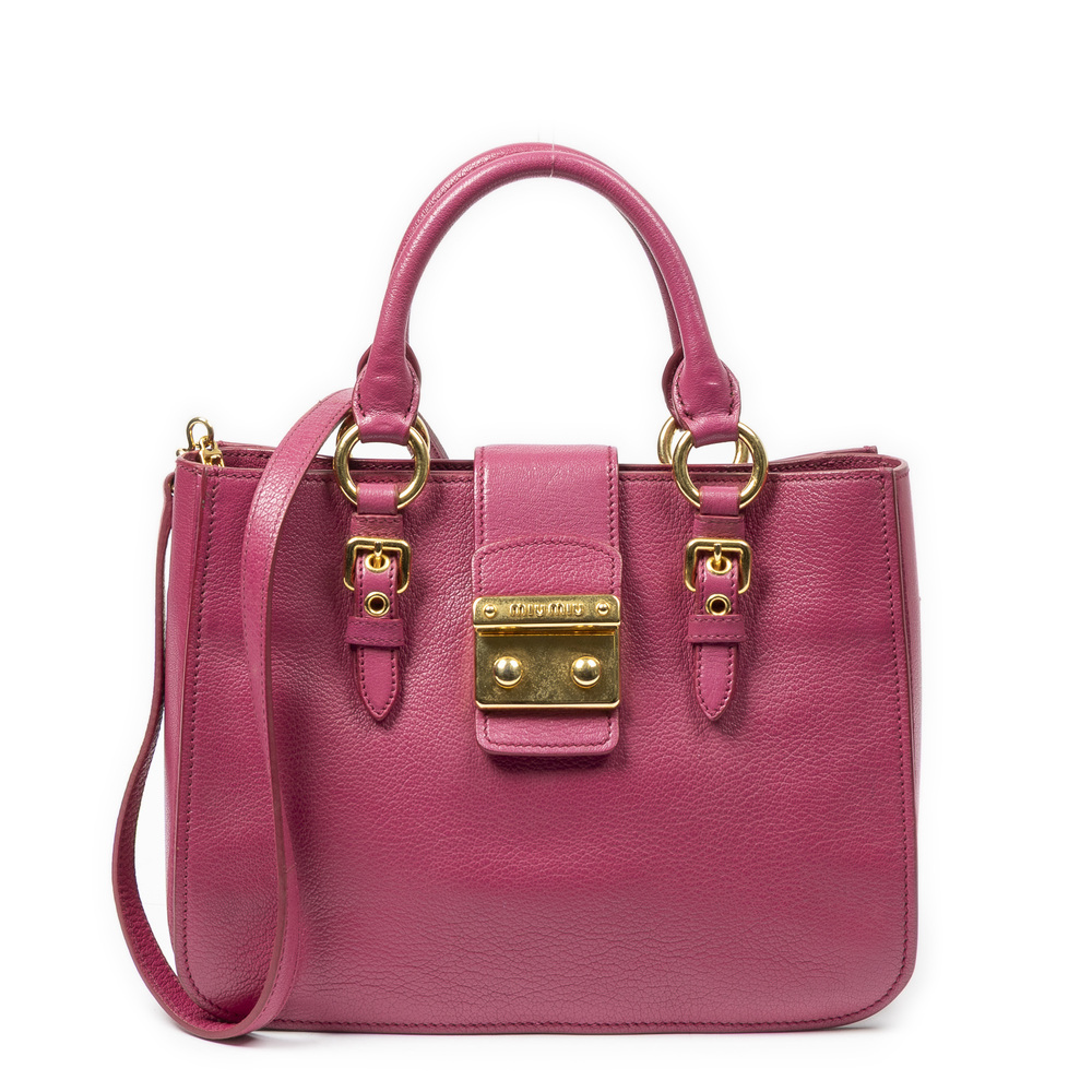 Miu Miu Small Puchlock Executive Tote